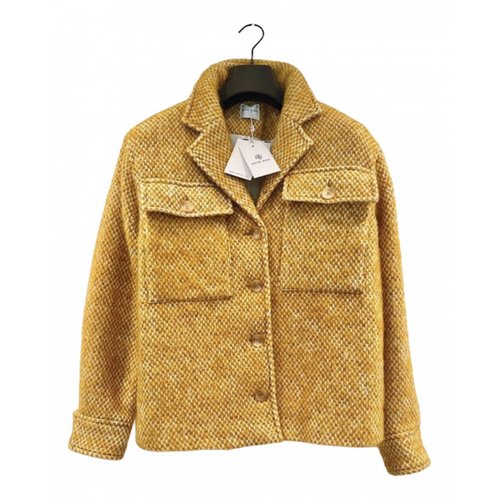 Pre-owned Anine Bing Wool Jacket In Gold