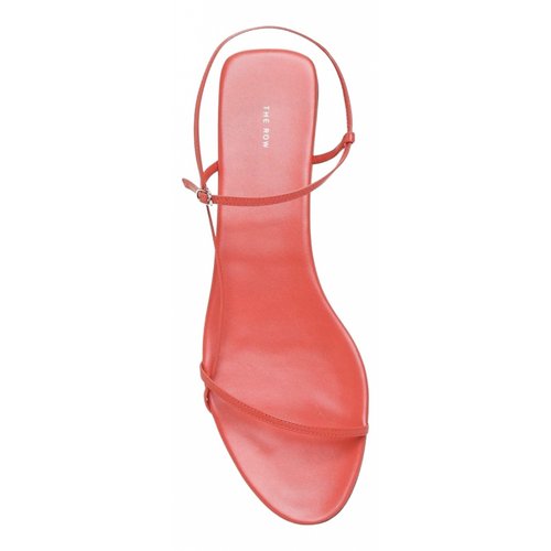Pre-owned The Row Leather Sandal In Orange