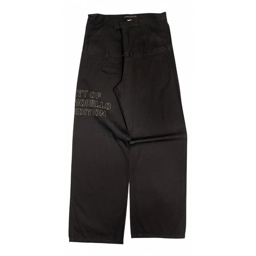 Pre-owned Frankie Morello Trousers In Black