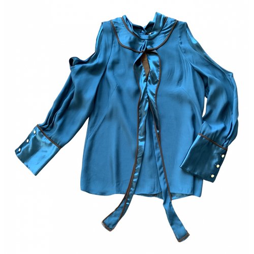 Pre-owned Peter Pilotto Silk Blouse In Blue