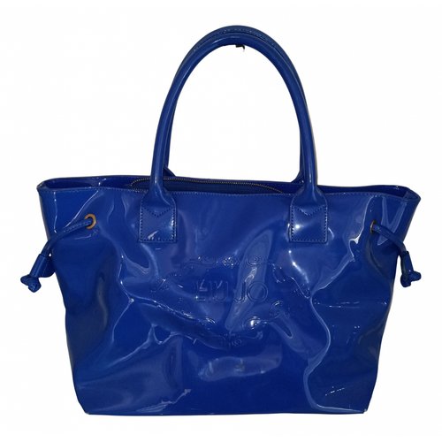 Pre-owned Liujo Patent Leather Handbag In Blue