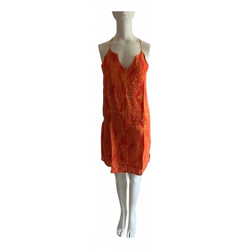 Pre-owned Vix Paula Hermanny Mini Dress In Orange