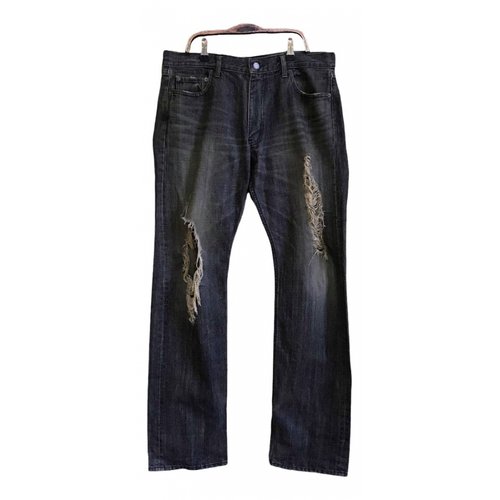 Pre-owned Beams Straight Jeans In Black