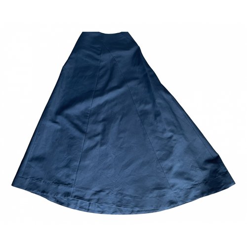 Pre-owned Bite Linen Maxi Skirt In Black