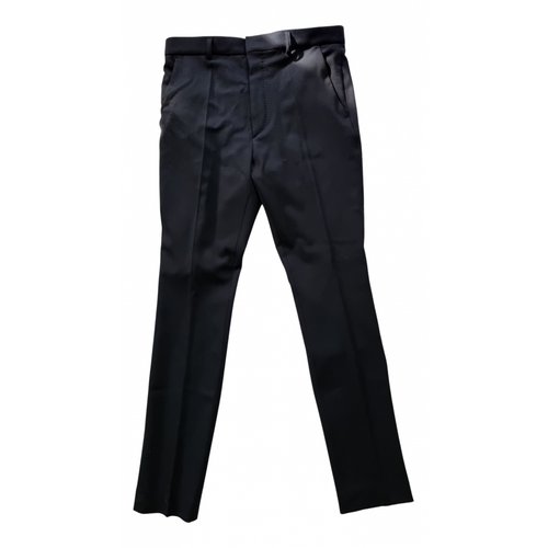Pre-owned Haider Ackermann Wool Carot Pants In Black