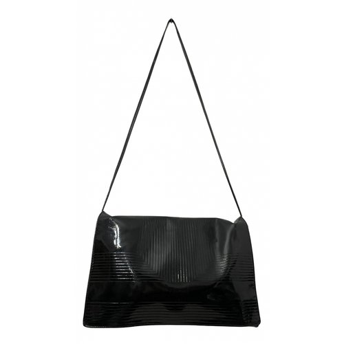 Pre-owned Lanvin Patent Leather Handbag In Black