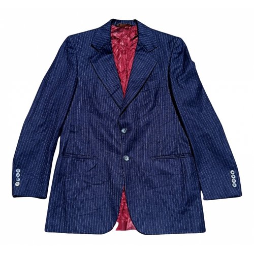 Pre-owned Dior Wool Jacket In Blue