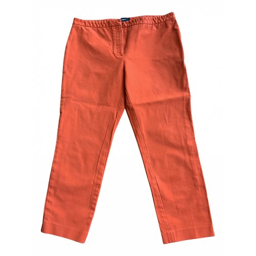 Pre-owned Theory Slim Pants In Orange