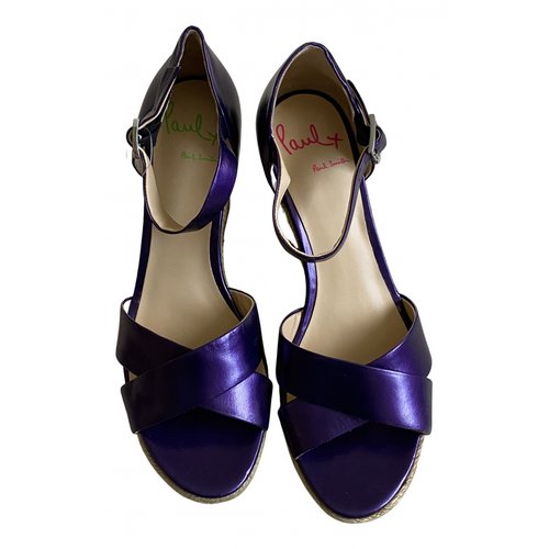 Pre-owned Paul Smith Leather Sandals In Purple