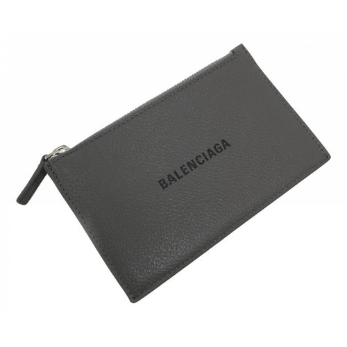 Pre-owned Balenciaga Leather Small Bag In Grey