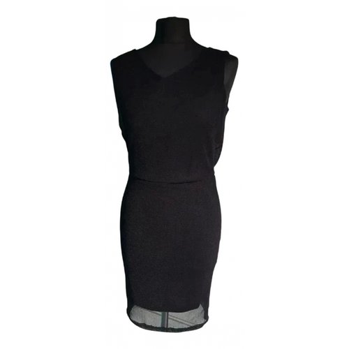 Pre-owned Vila Mini Dress In Black