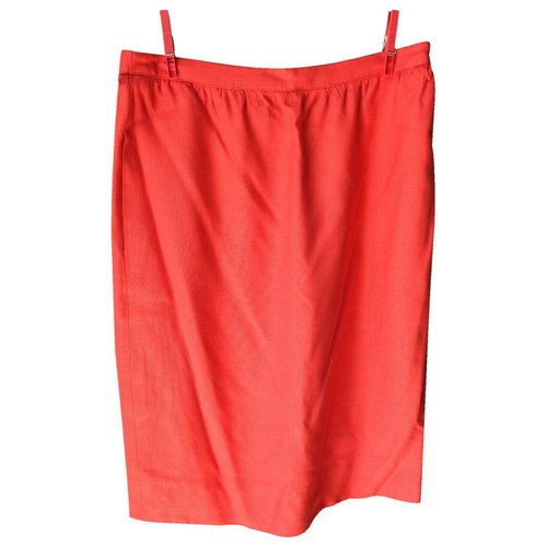 Pre-owned Balenciaga Mid-length Skirt In Red