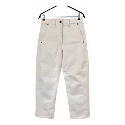 Pre-owned Lemaire Trousers In White