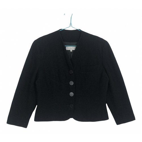 Pre-owned Dior Linen Jacket In Black