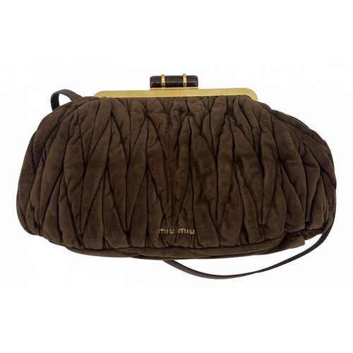 Pre-owned Miu Miu Handbag In Brown