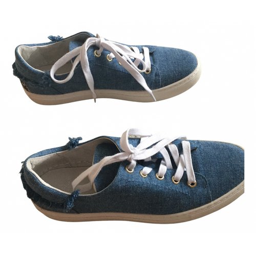Pre-owned Paul & Joe Sister Cloth Trainers In Blue