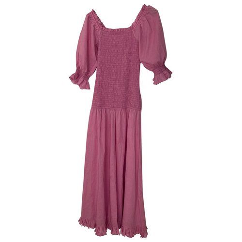 Pre-owned Rhode Maxi Dress In Pink