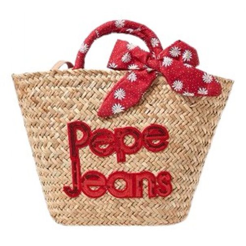 Pre-owned Pepe Jeans Handbag In Beige