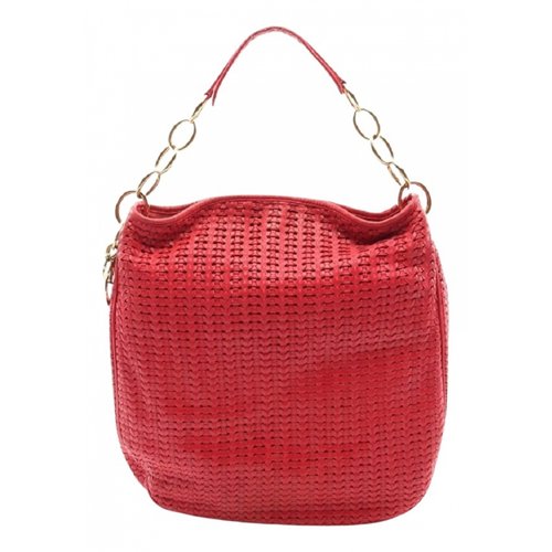 Pre-owned Dior Leather Handbag In Red