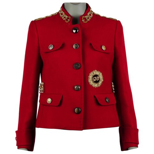 Pre-owned Dolce & Gabbana Wool Blazer In Red