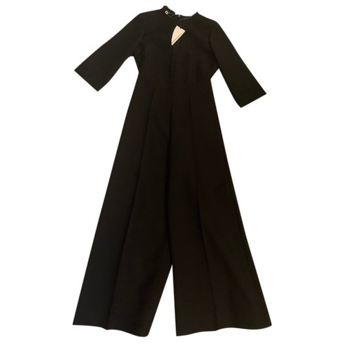 Pre-owned Gucci Silk Jumpsuit In Black