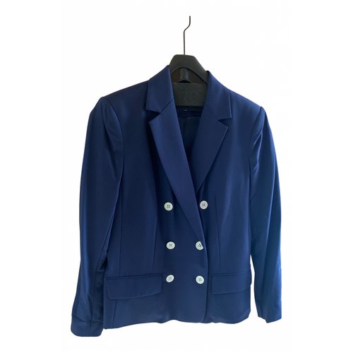 Pre-owned Michael Kors Wool Jacket In Blue