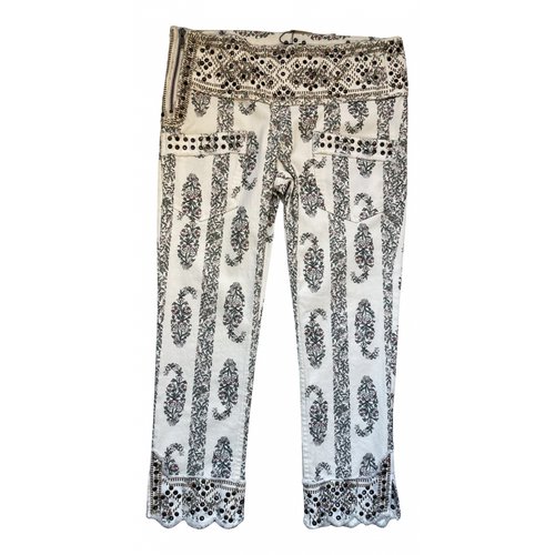 Pre-owned Isabel Marant Straight Pants In Ecru