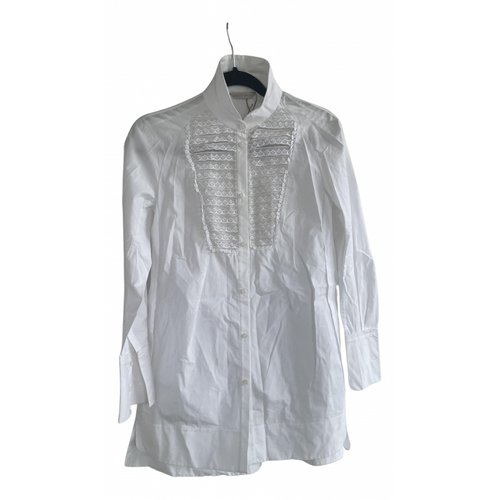 Pre-owned Shiatzy Chen Shirt In White
