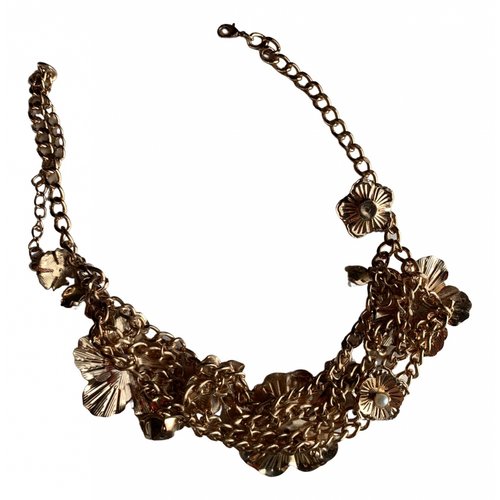 Pre-owned Marchesa Notte Necklace In Gold