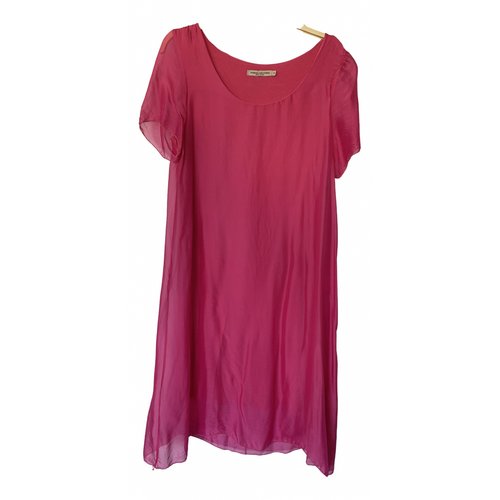 Pre-owned Vanessa Wu Silk Mid-length Dress In Pink