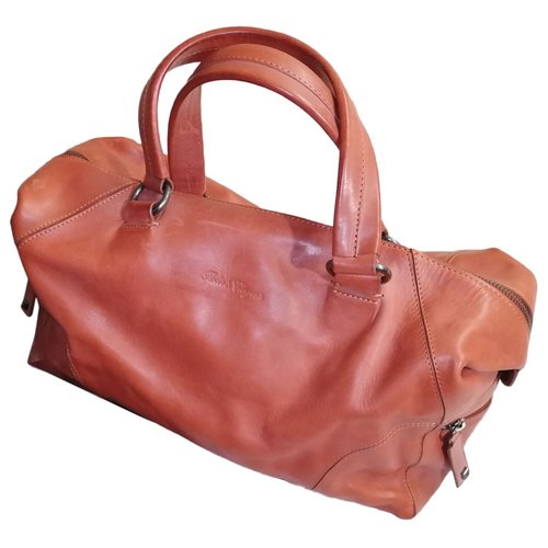 Pre-owned Robert Clergerie Leather Handbag In Red