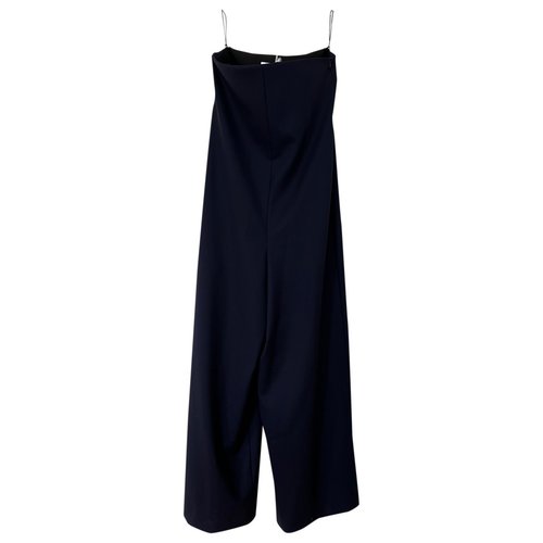 Pre-owned The Row Wool Jumpsuit In Blue