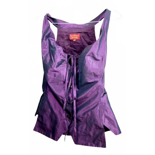 Pre-owned Vivienne Westwood Red Label Silk Corset In Purple