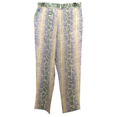 Pre-owned Equipment Silk Trousers In Multicolour