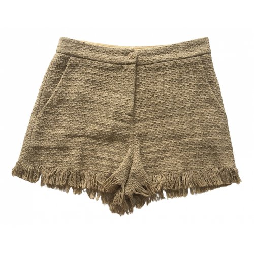 Pre-owned Moschino Mini Short In Camel