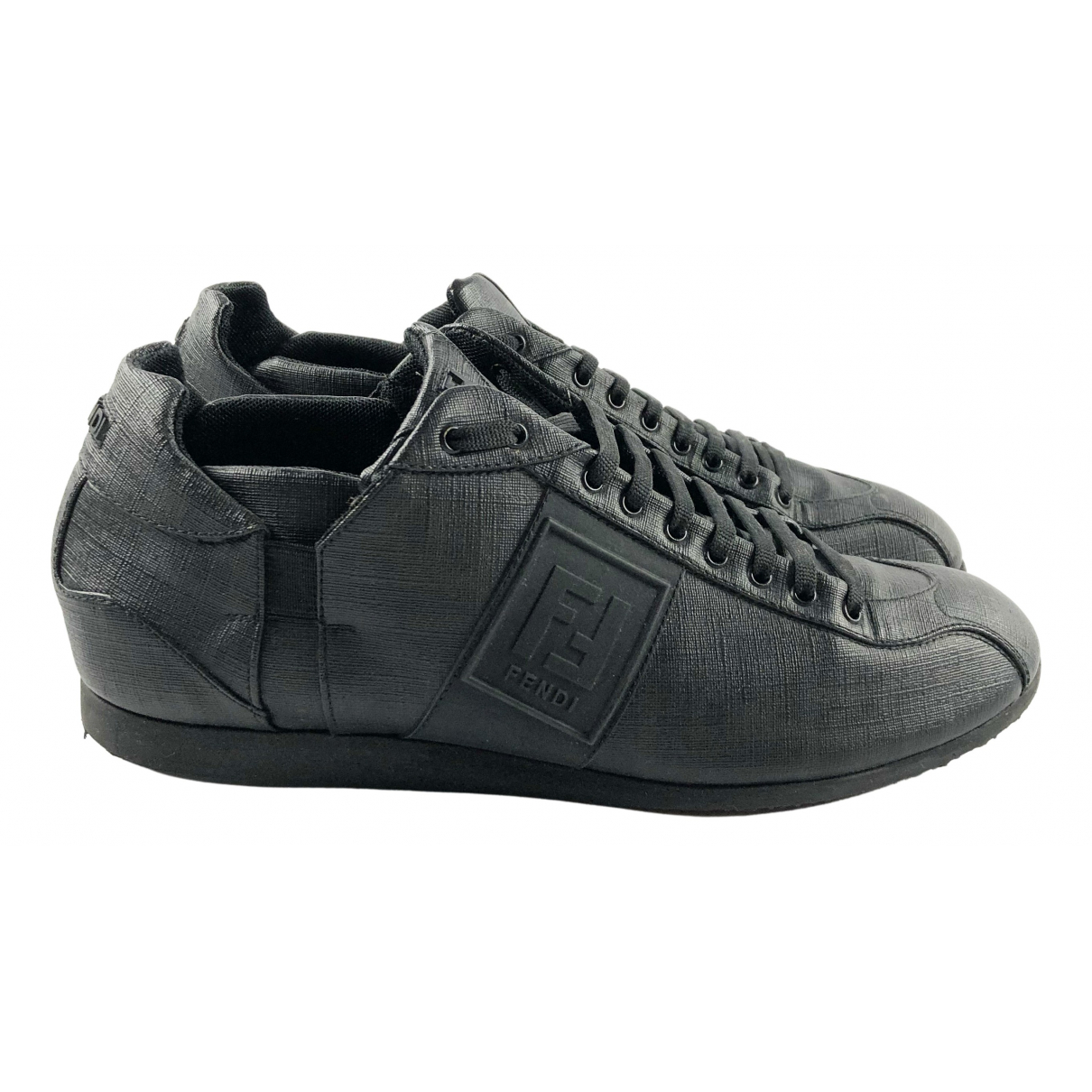 Pre-owned Fendi Leather Low Trainers In 