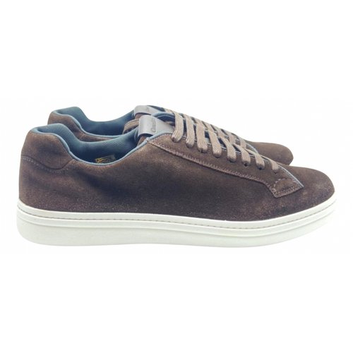 Pre-owned Church's Leather Trainers In Brown