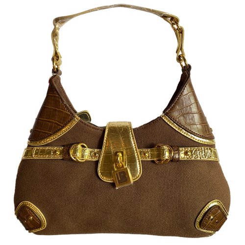 Pre-owned Laura Biagiotti Leather Handbag In Brown
