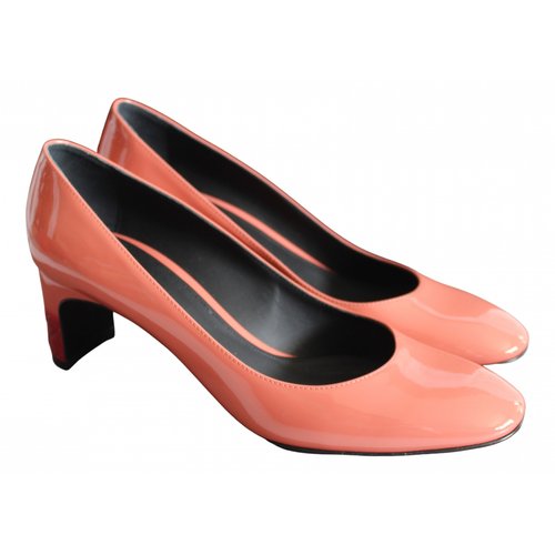 Pre-owned Bottega Veneta Patent Leather Heels In Pink