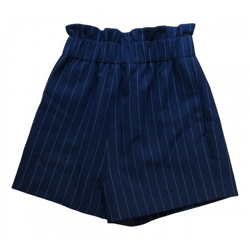 Pre-owned Ganni Shorts In Navy