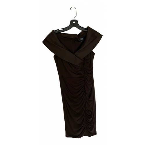 Pre-owned Tadashi Shoji Mid-length Dress In Brown