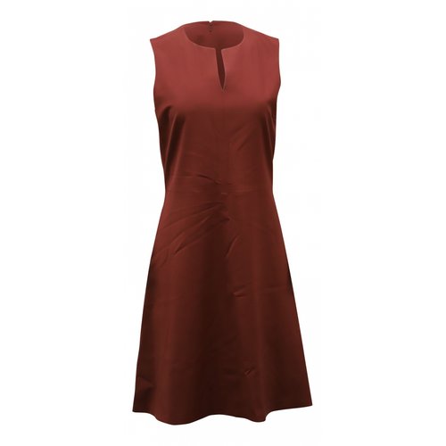 Pre-owned Theory Dress In Burgundy