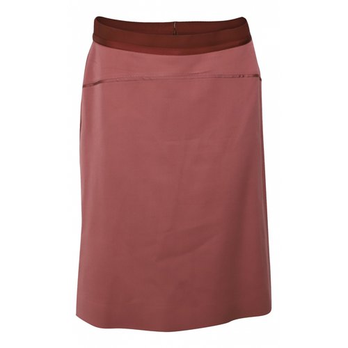 Pre-owned Louis Vuitton Wool Mid-length Skirt In Red