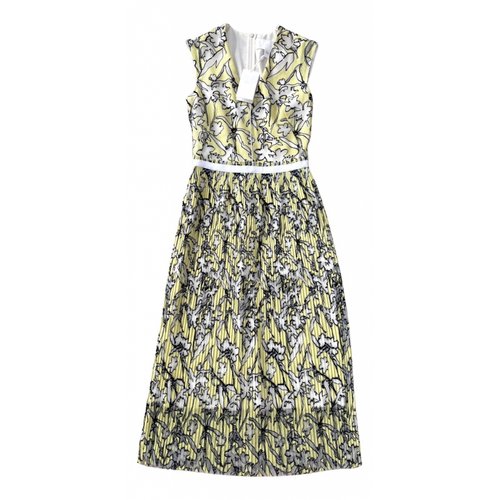 Pre-owned Hugo Boss Mid-length Dress In Yellow