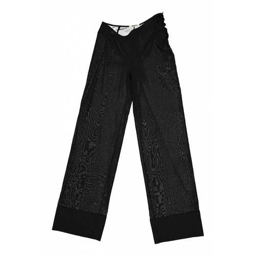 Pre-owned Supriya Lele Silk Large Pants In Black