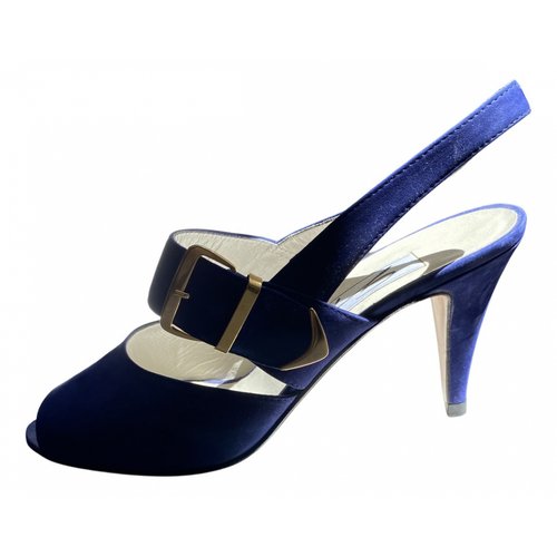 Pre-owned Genny Sandals In Blue
