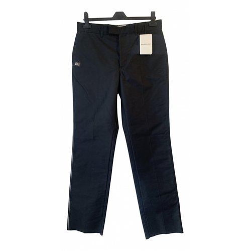 Pre-owned Balenciaga Straight Pants In Black