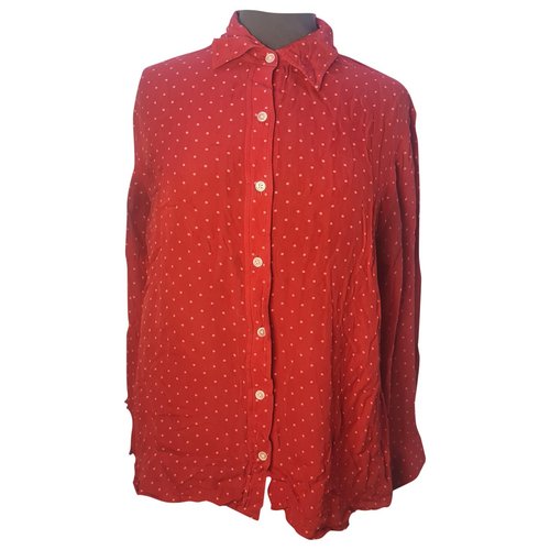 Pre-owned Ralph Lauren Silk Shirt In Red