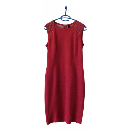 Pre-owned Marc Cain Mini Dress In Red