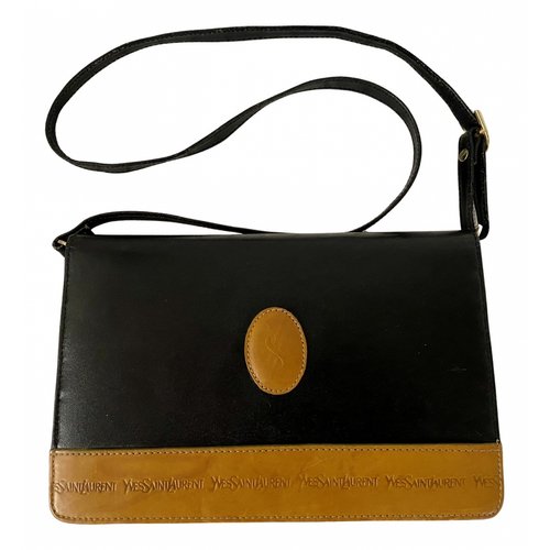 Pre-owned Saint Laurent Messenger Leather Handbag In Brown